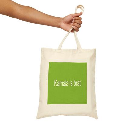 Kamala Is Brat | Cotton Canvas Tote Bag