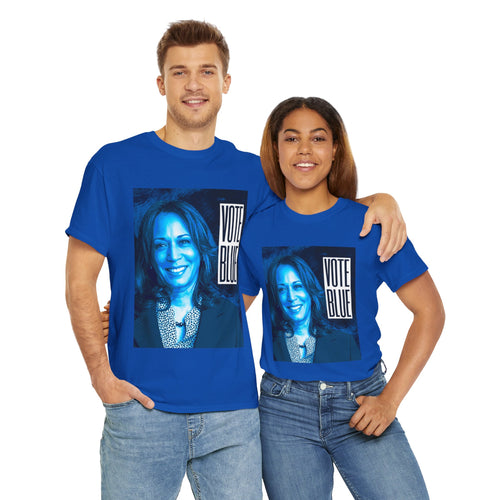 Kamala Blue face |  Short-Sleeve T-Shirt