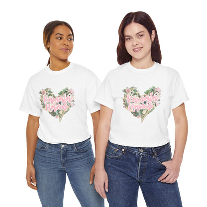 Kamala Harris Heart Flowers Arianators | Unisex Heavy Cotton Tee