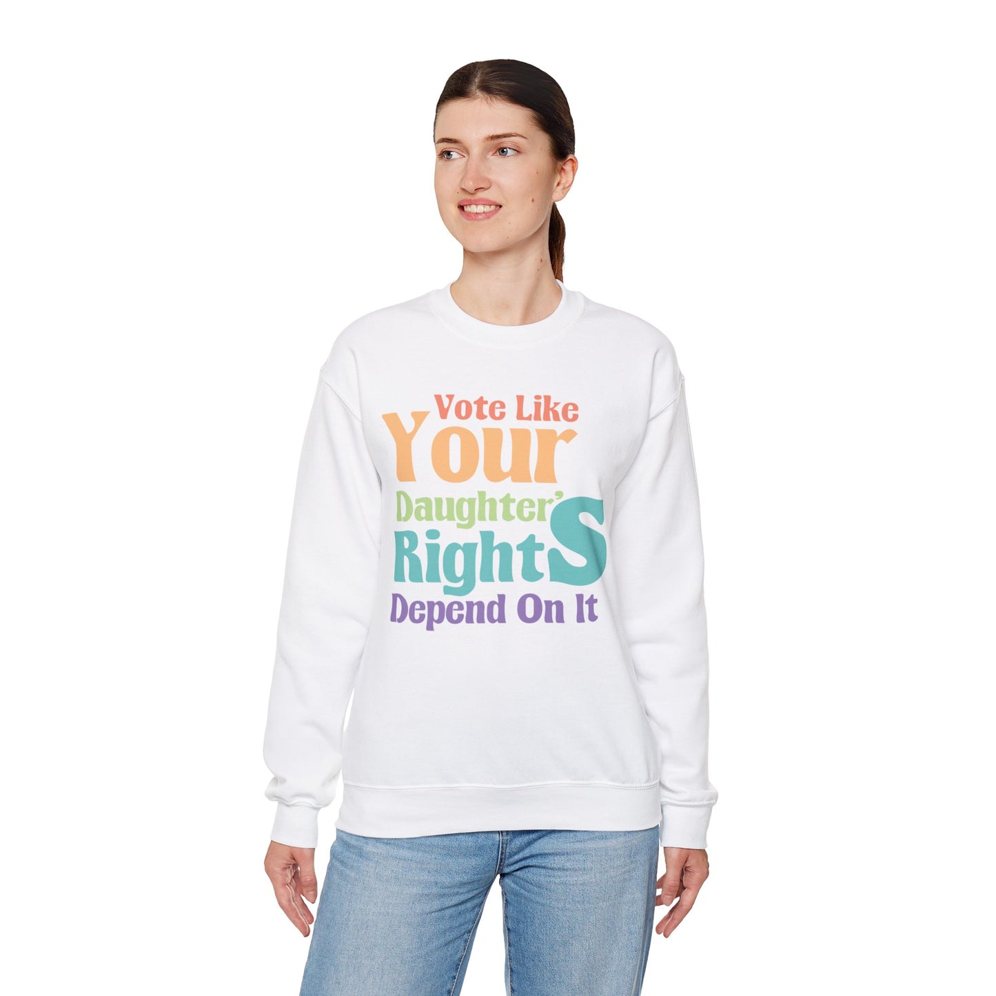 Vote Like Your Daughter's Right's Depend On It |Unisex Heavy Blend™ Crewneck Sweatshirt