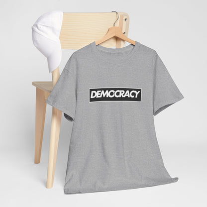 Democracy Black Box | Unisex Heavy Cotton Tee