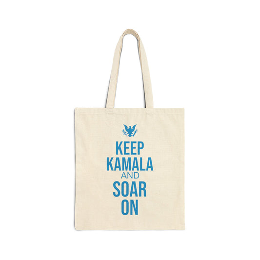 Keep kamala And Soar On | Cotton Canvas Tote Bag