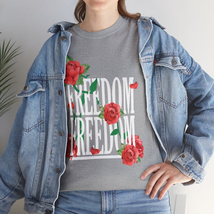 Freedom Red Rose | Unisex Heavy Cotton Tee