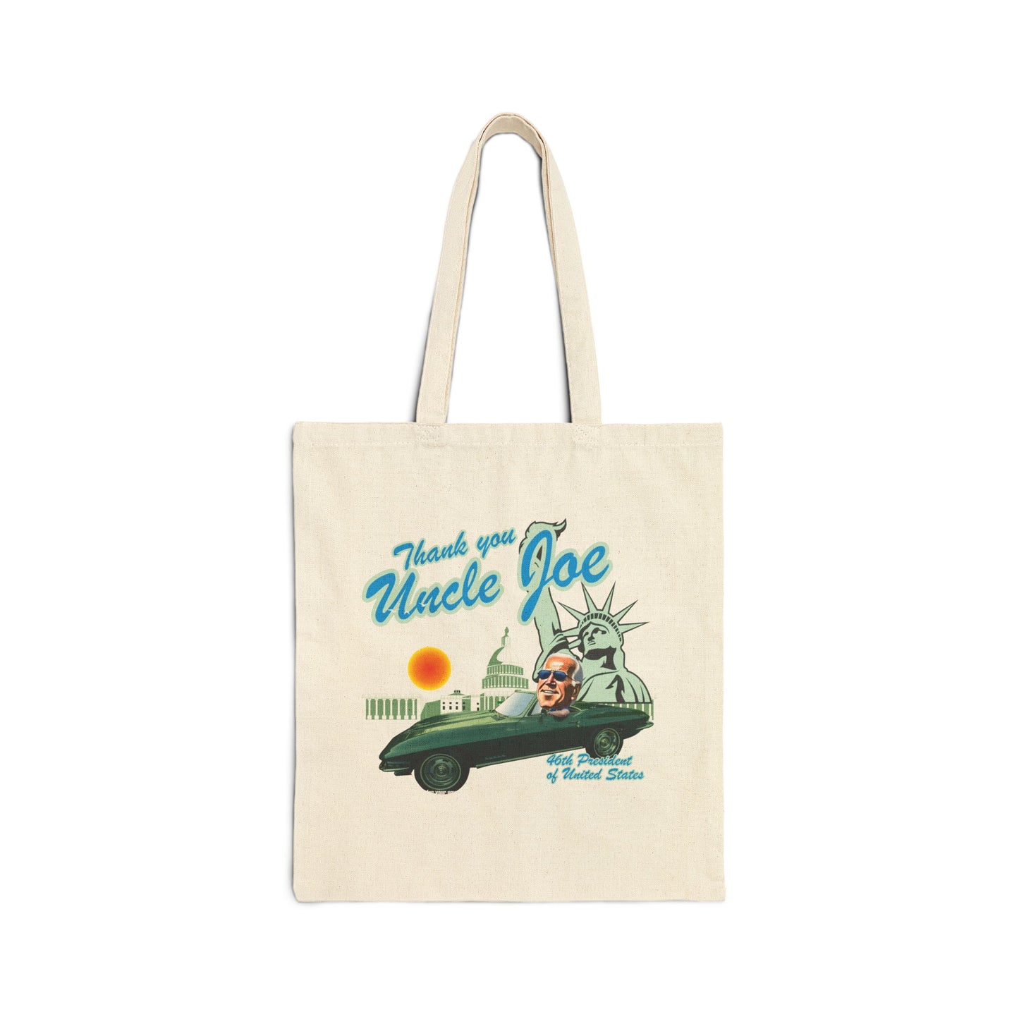 Thank You Uncle Joe | Double Sided Cotton Canvas Tote Bag