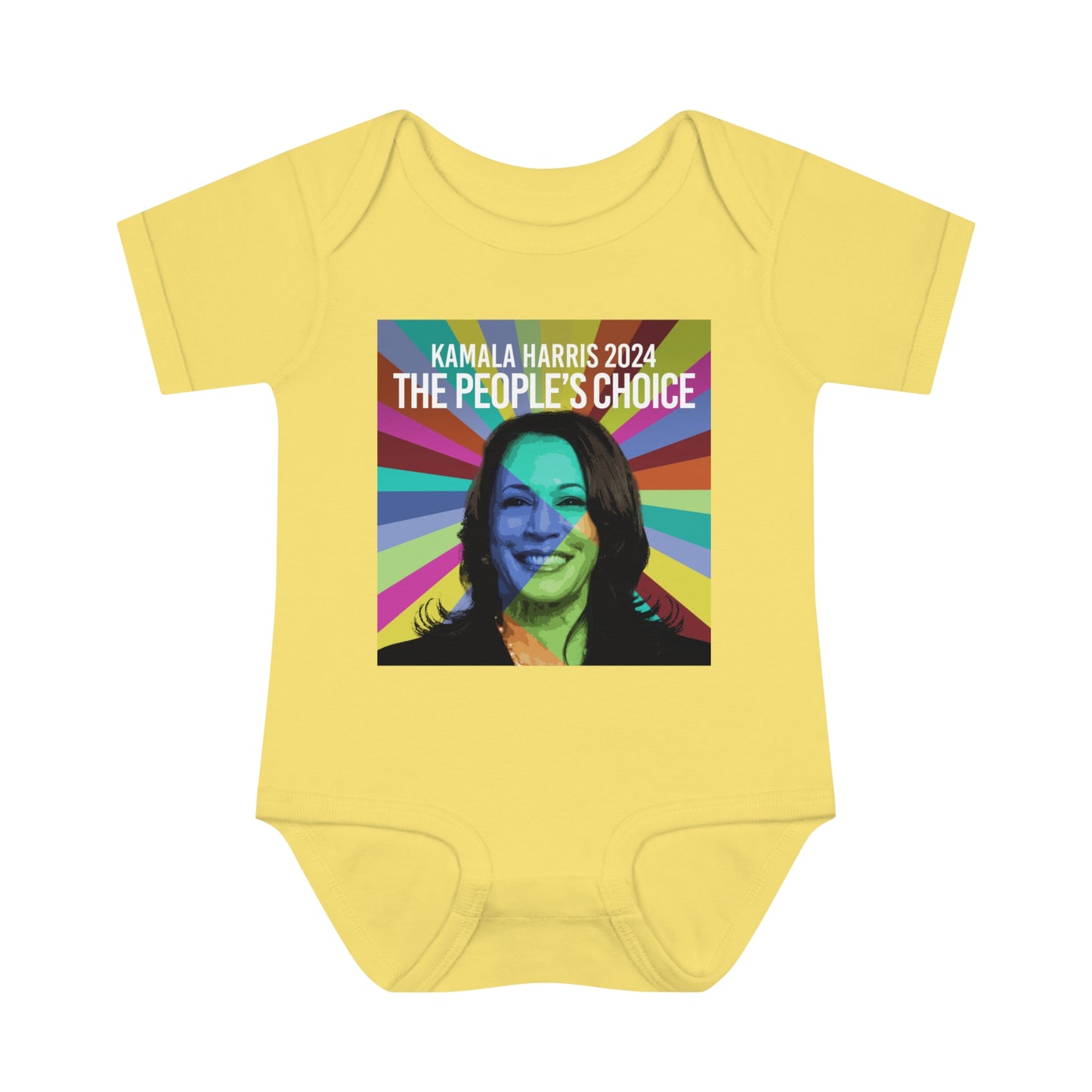 Rainbow Face Kamala The Peoples Choice | Infant Baby Rib Bodysuit