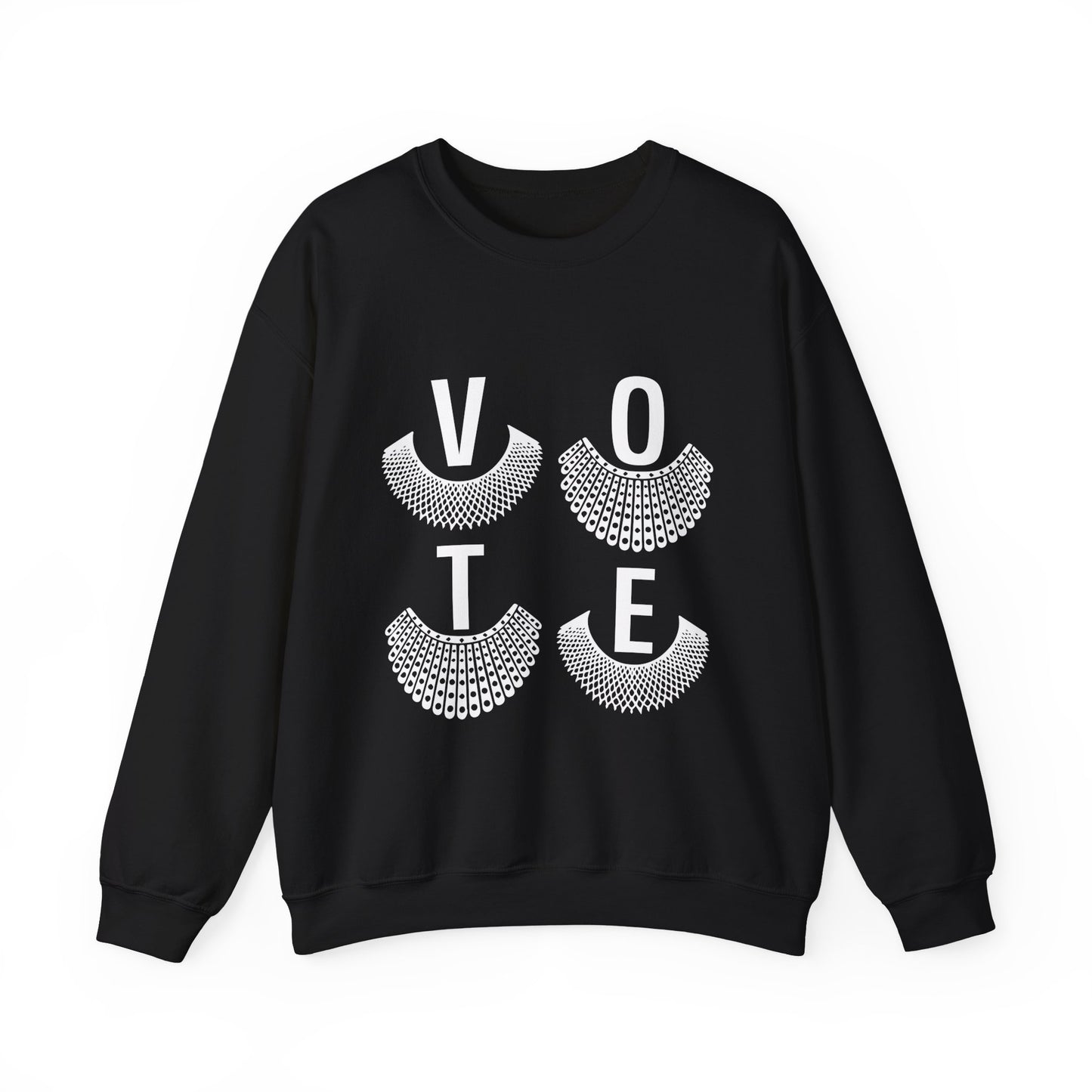 VOTE Ruth Bader Ginsburg Collar | Unisex Heavy Blend™ Crewneck Sweatshirt