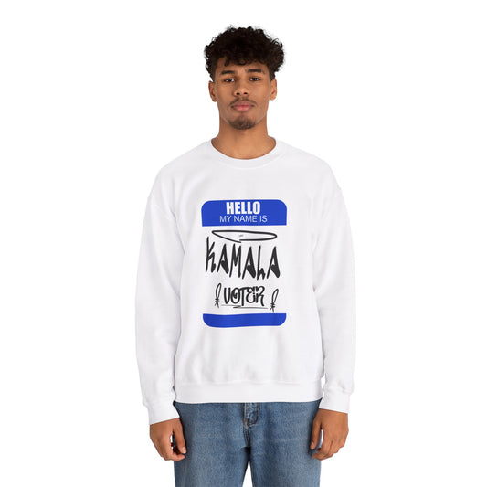 My Name is Kamala Voter | Unisex Heavy Blend™ Crewneck Sweatshirt