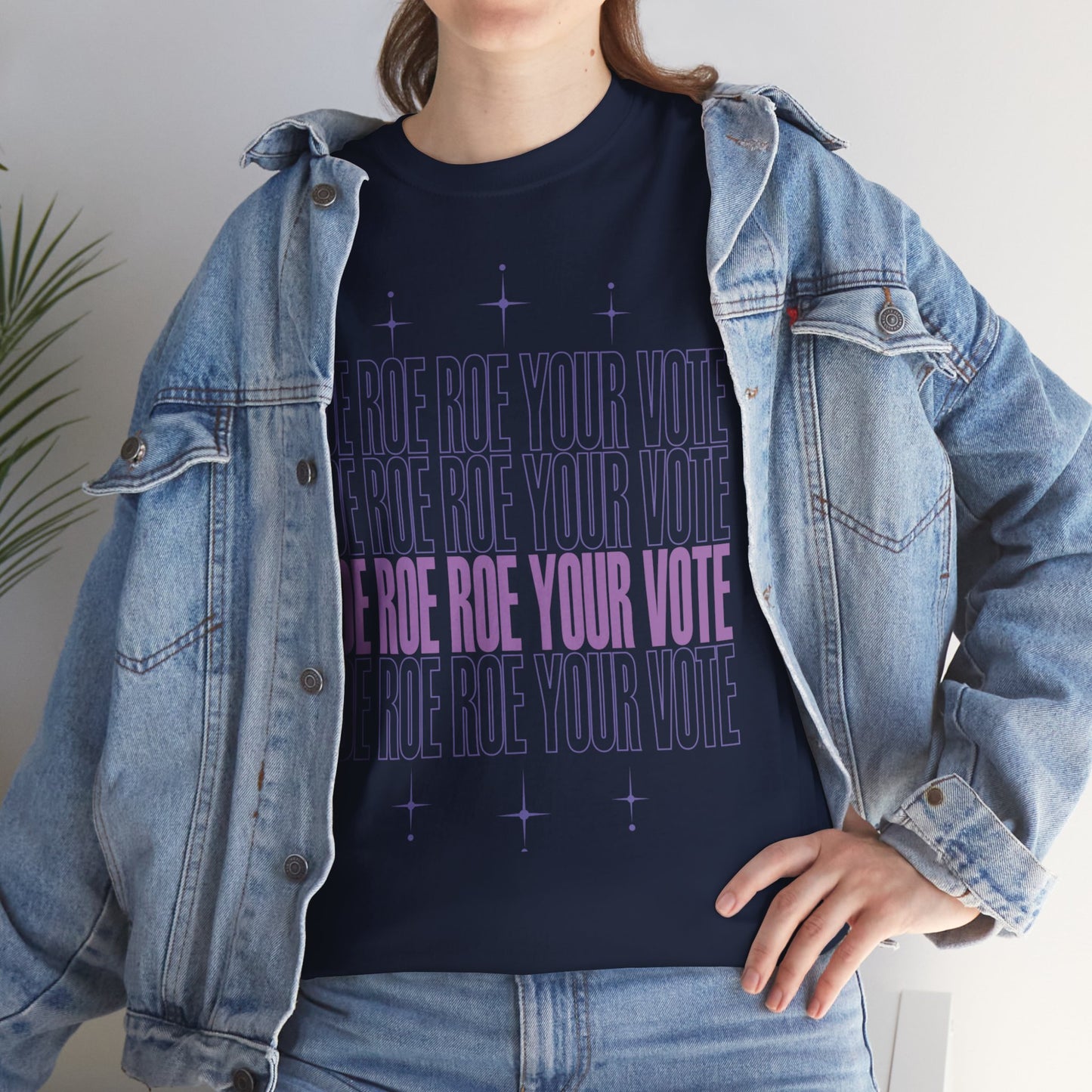 Roe Roe Roe Your Vote | Unisex Heavy Cotton Tee