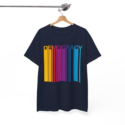 Democracy Retro Color | Unisex Heavy Cotton Tee