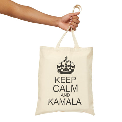 Keep Calm and Kamala | Cotton Canvas Tote Bag