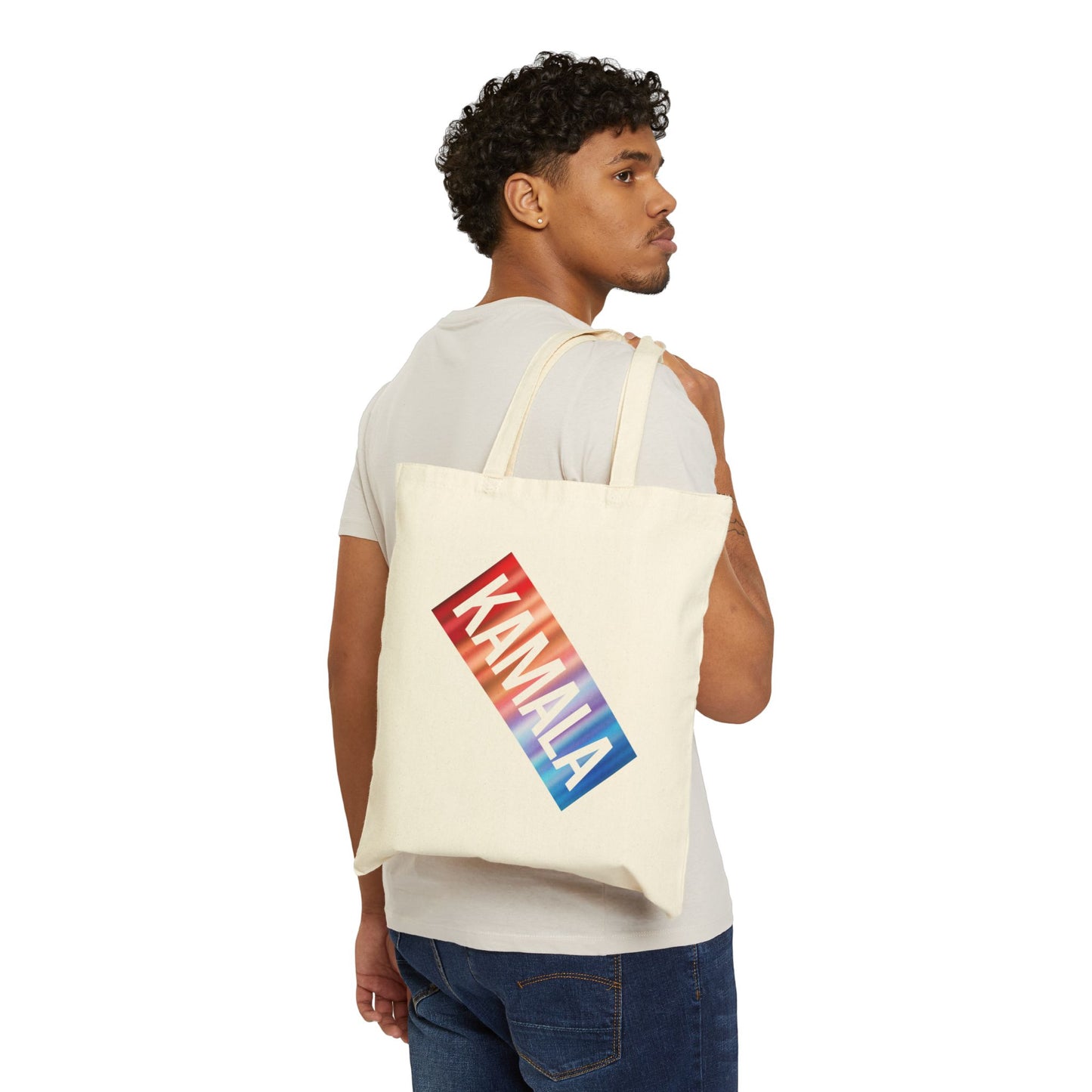 Kamala Neon 1 | Cotton Canvas Tote Bag