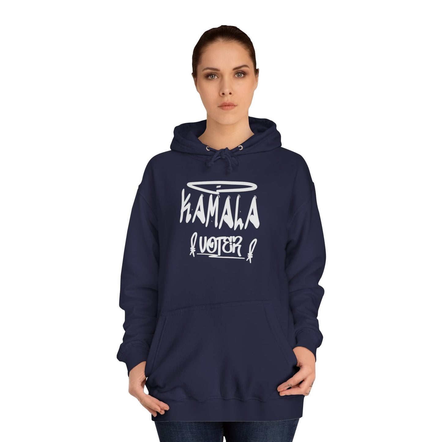 Hello My Name is Kamala Voter | Double Sided Unisex College Hoodie