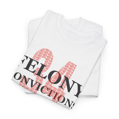 34 Felony Conviction | Anti Trump Unisex Heavy Cotton Tee