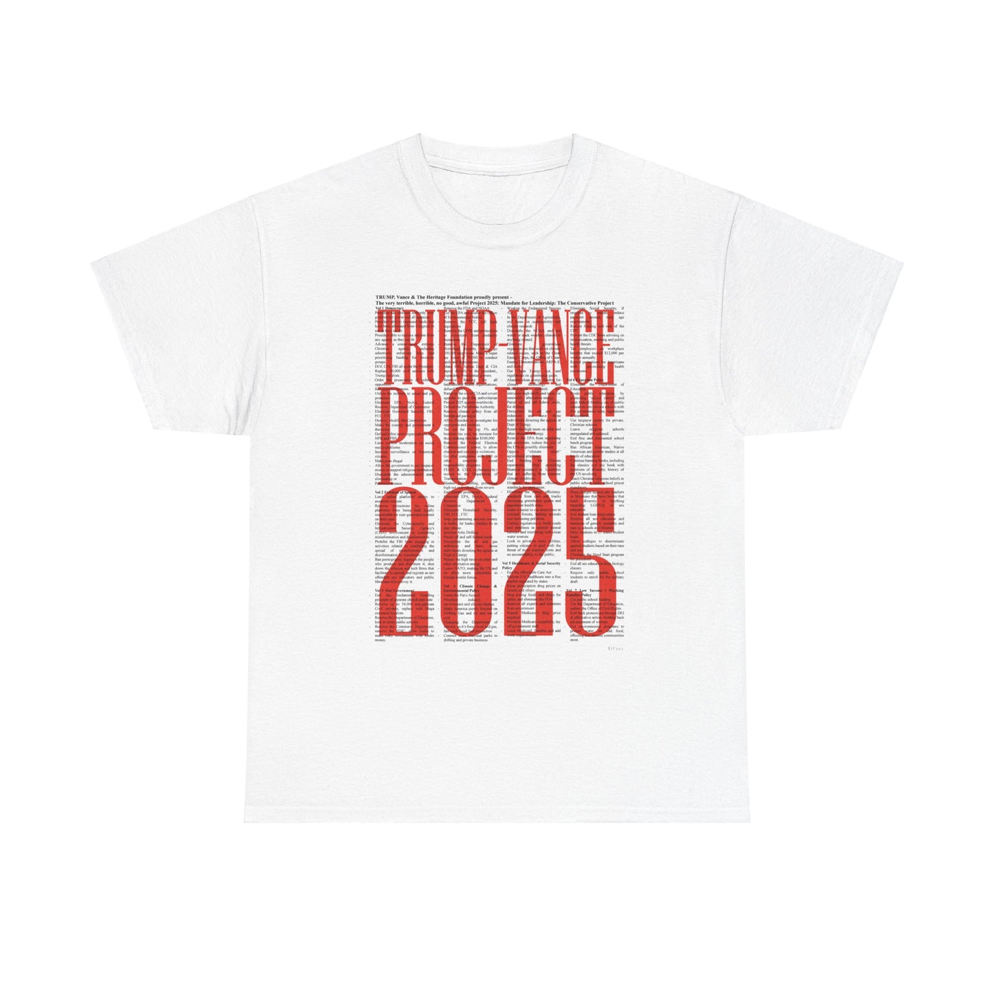 Project 2025 | Unisex Heavy Cotton Tee