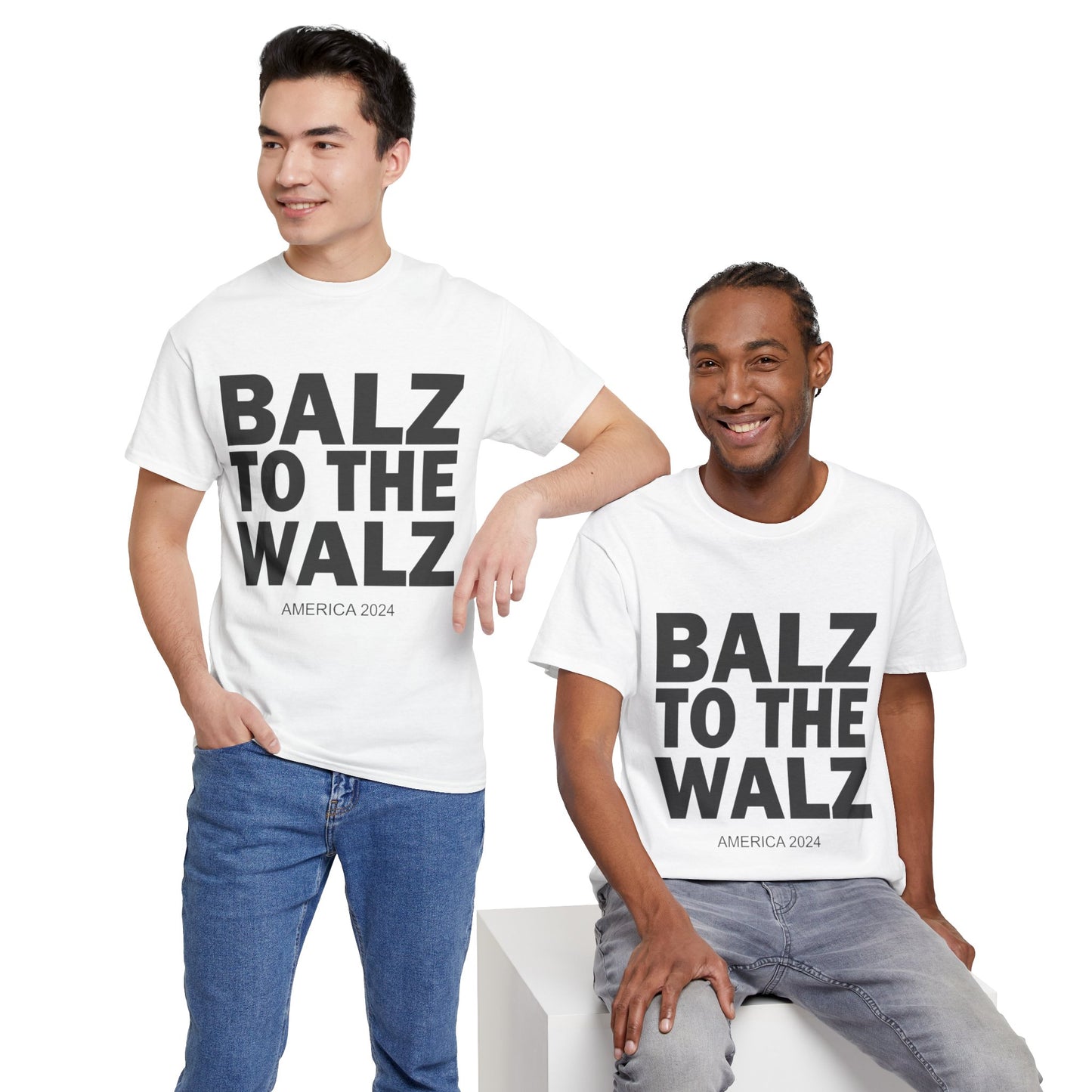 Balz To The Walz | Harris Walz Unisex Heavy Cotton Tee