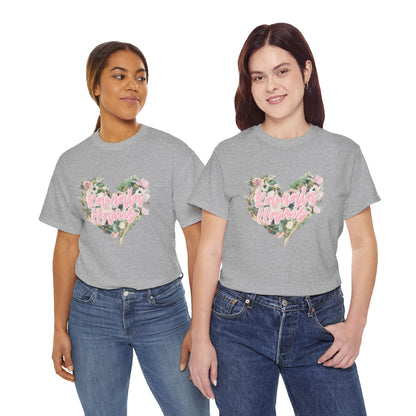 Kamala Harris Heart Flowers Arianators | Unisex Heavy Cotton Tee