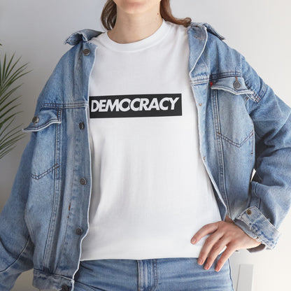 Democracy Black Box | Unisex Heavy Cotton Tee