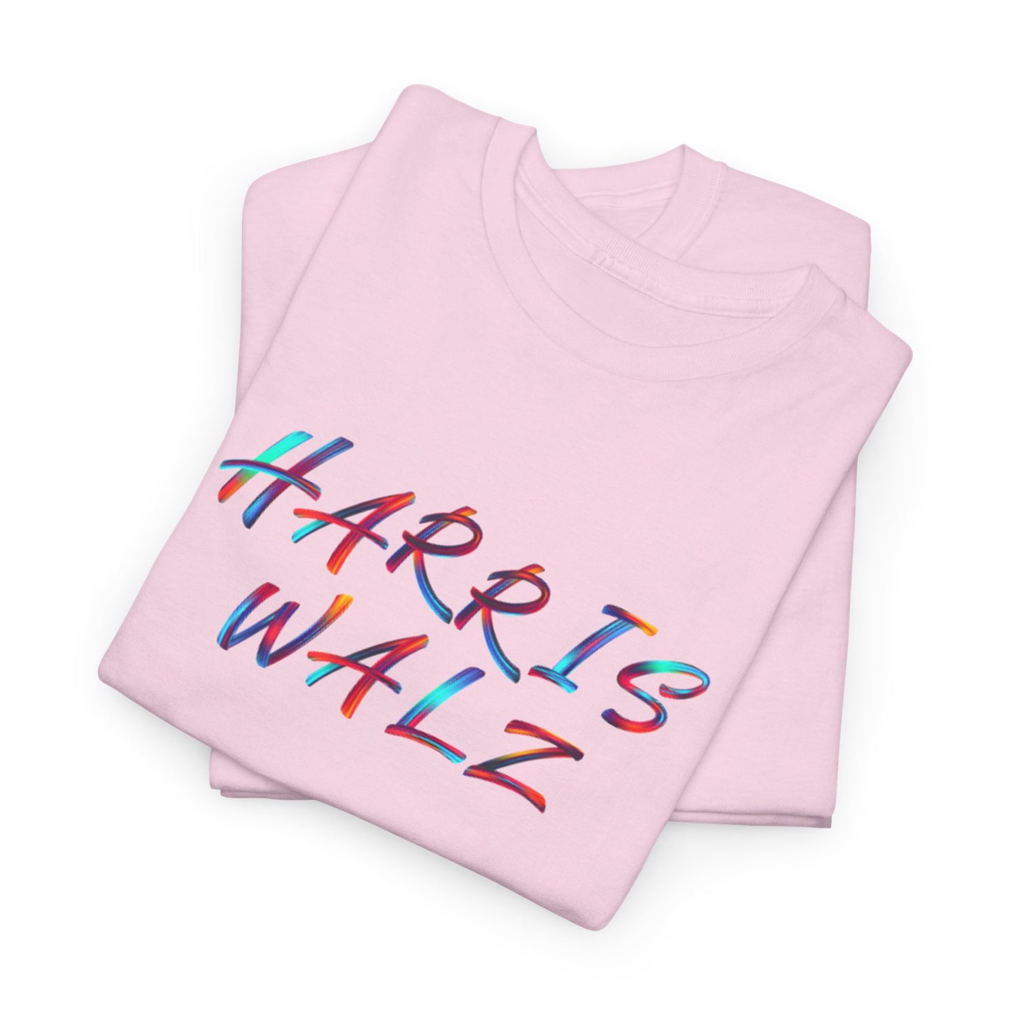 Harris Walz Brush Effect | Unisex Heavy Cotton Tee