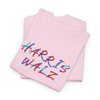 Harris Walz Brush Effect | Unisex Heavy Cotton Tee