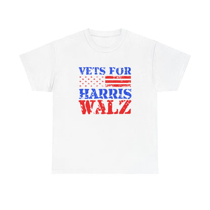 Veterans for Harris Walz | Unisex Heavy Cotton Tee