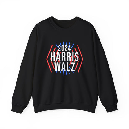 Kamala Harris & Tim Walz 2024 Neon | Unisex Heavy Blend™ Crewneck Sweatshirt