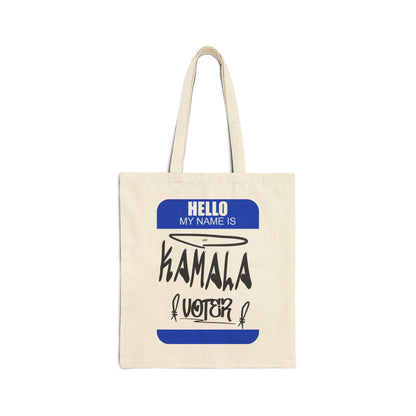 Kamala Voter 5627 | Double Sided Cotton Canvas Tote Bag