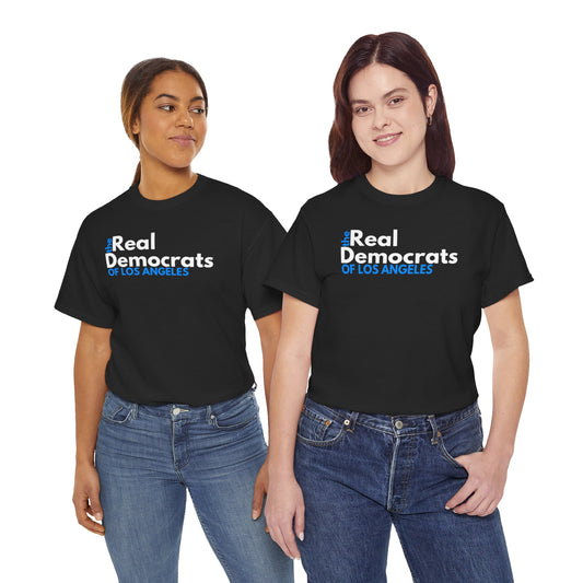 The Real Democrats Of Los Angeles | Double Sided Unisex Heavy Cotton Tee