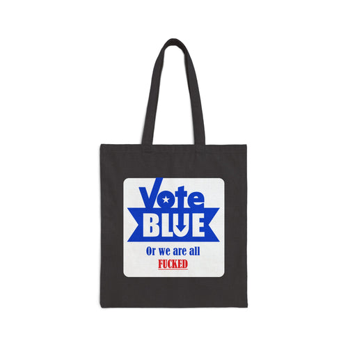 Vote Blue | Cotton Canvas Tote Bag