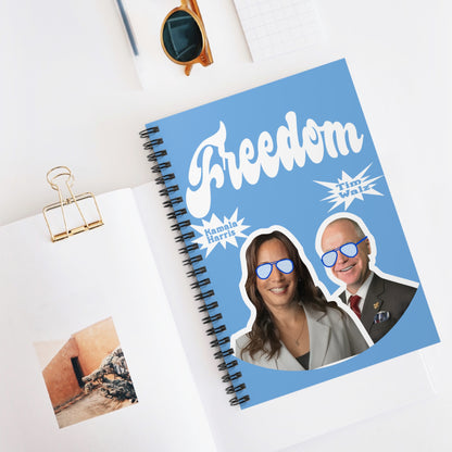 Freedom Harris Walz | Spiral Notebook - Ruled Line