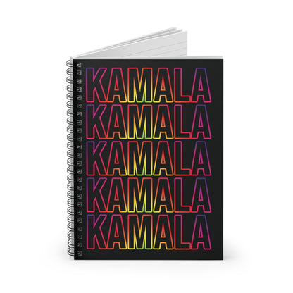 Kamala Rainbow | Spiral Notebook - Ruled Line