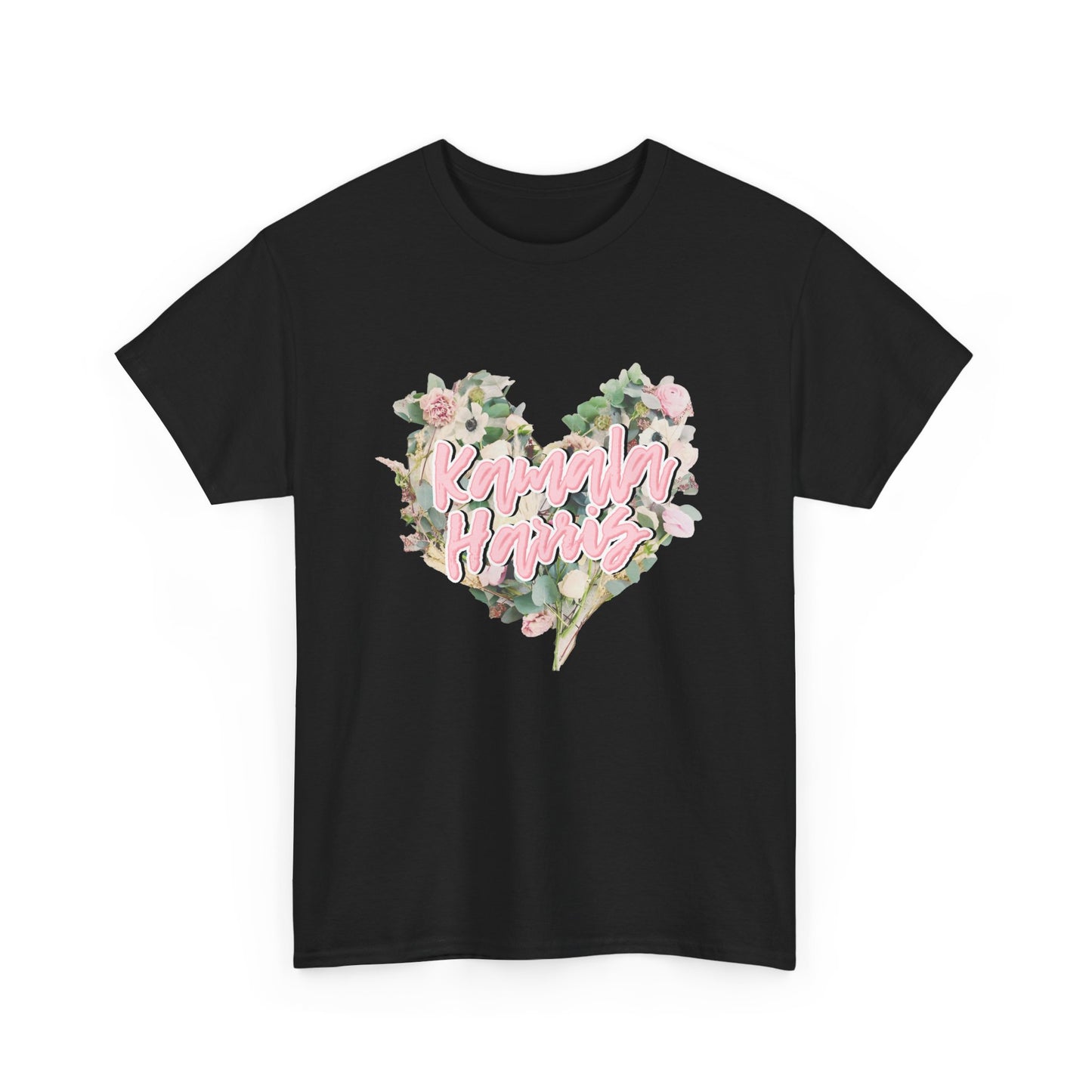 Kamala Harris Heart Flowers Arianators | Unisex Heavy Cotton Tee