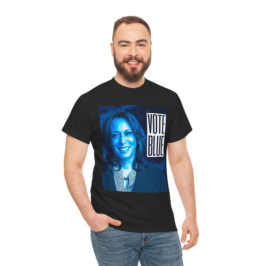 Kamala Vote Blue | Unisex Heavy Cotton Tee