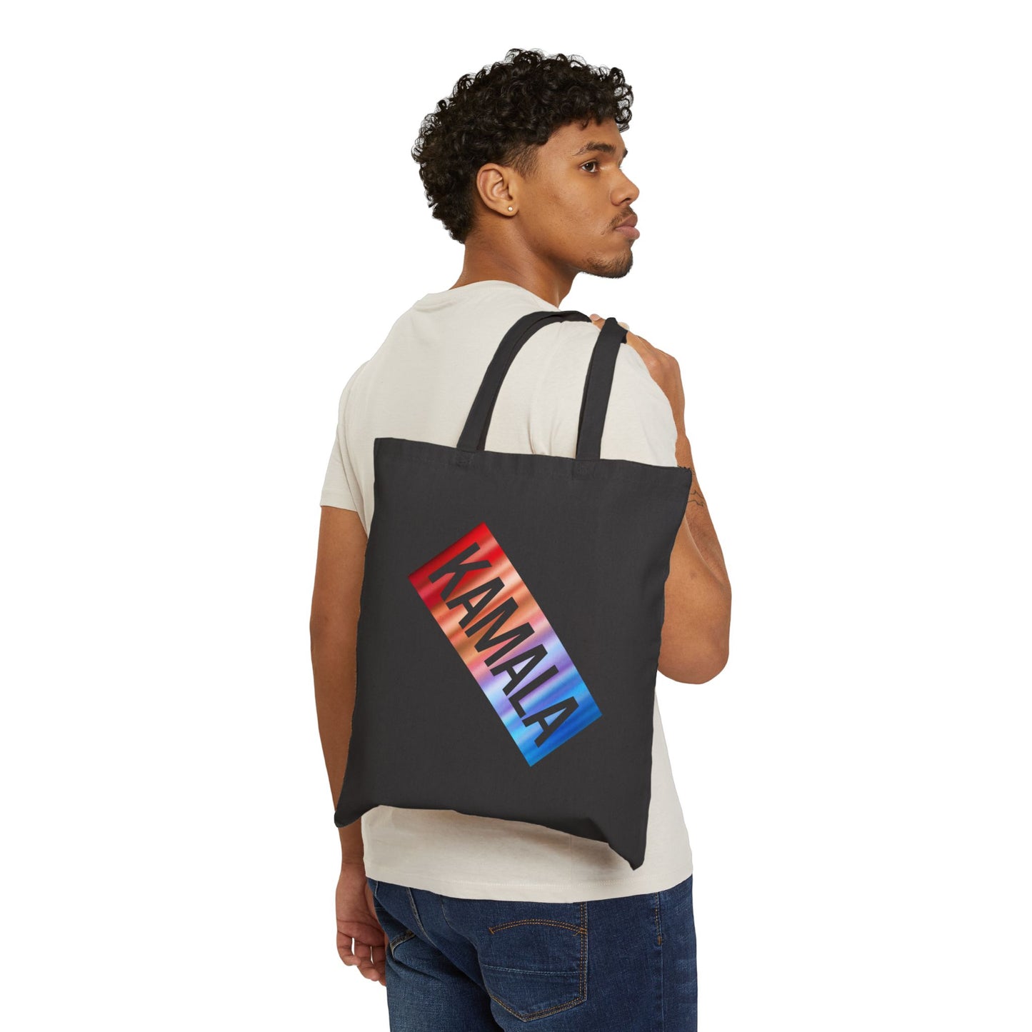 Kamala Neon 1 | Cotton Canvas Tote Bag