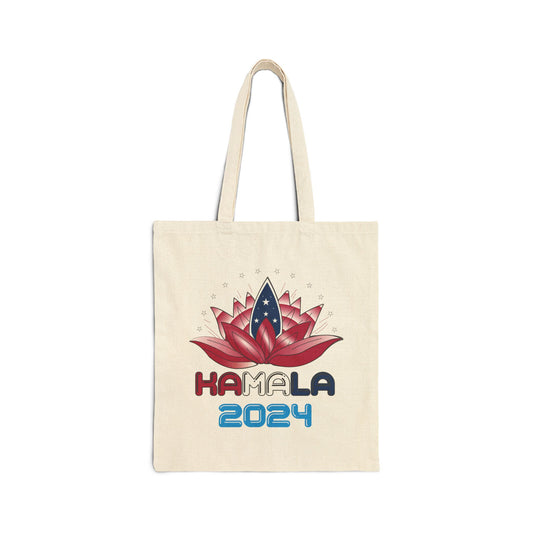 Kamala Lotus | Cotton Canvas Tote Bag