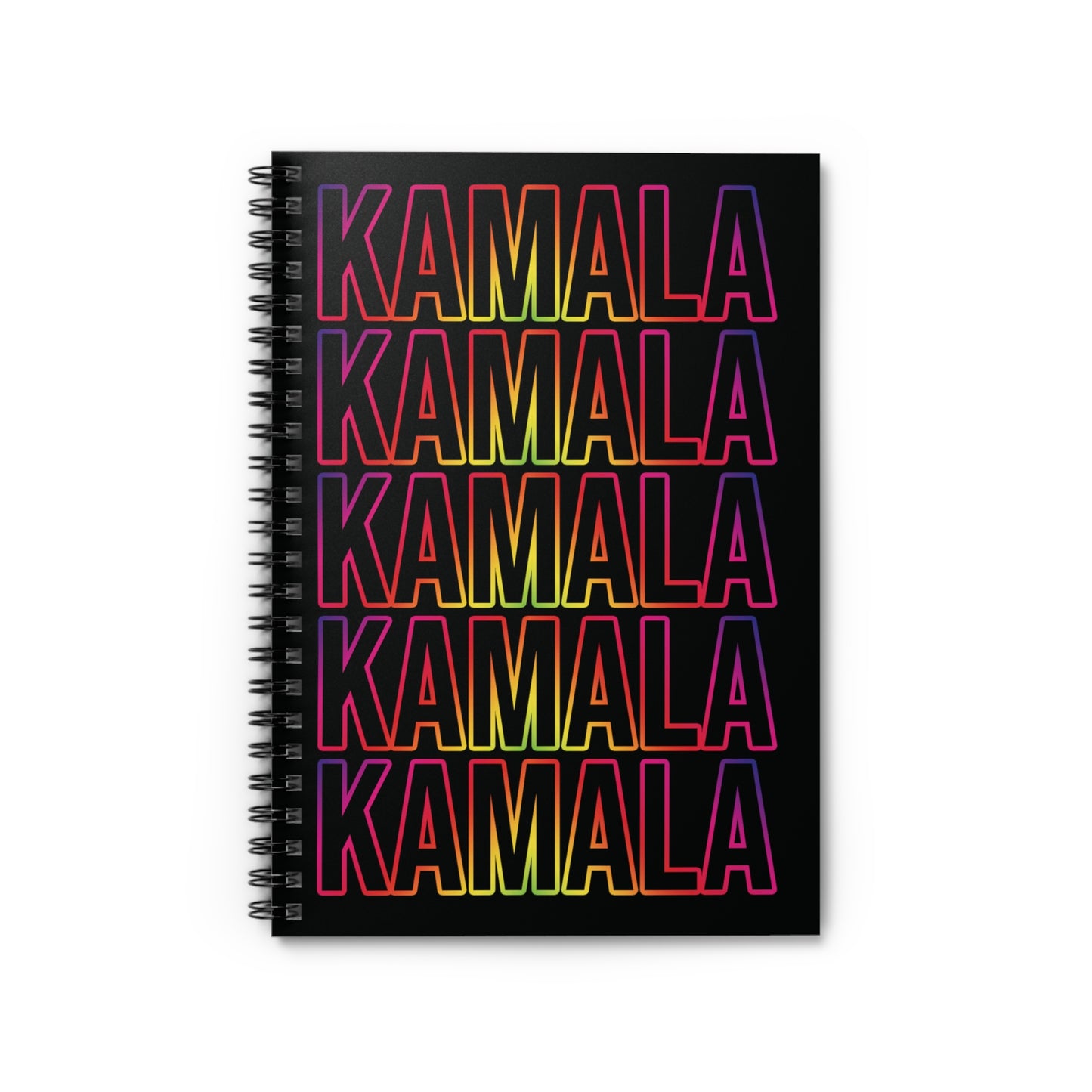 Kamala Rainbow | Spiral Notebook - Ruled Line