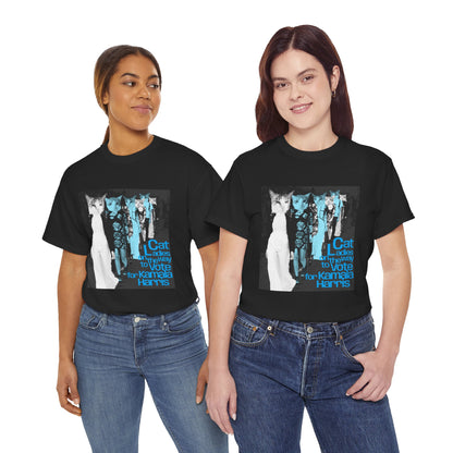 Cat Ladies On The Way To Vote Kamala Harris | Unisex Heavy Cotton Tee