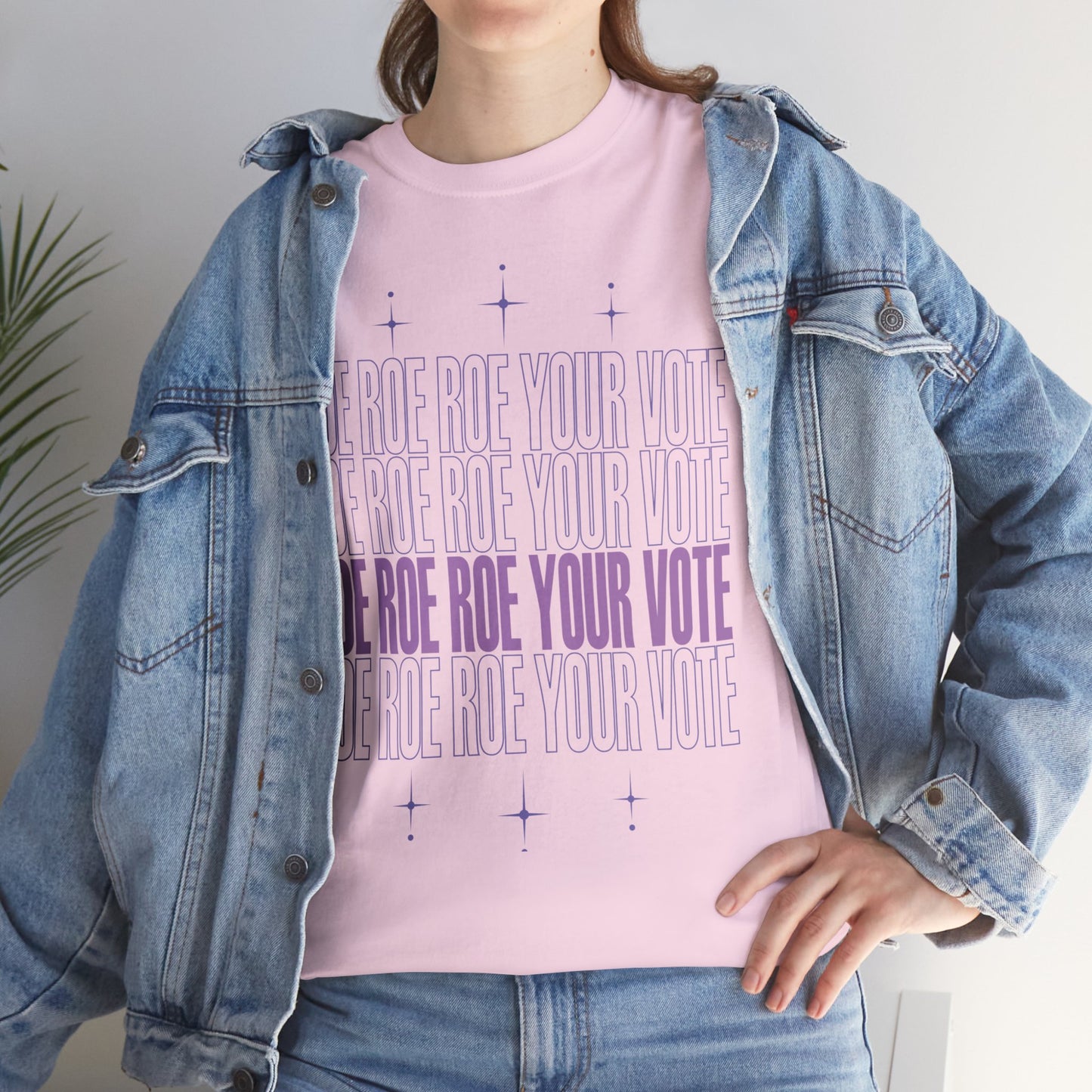 Roe Roe Roe Your Vote | Unisex Heavy Cotton Tee