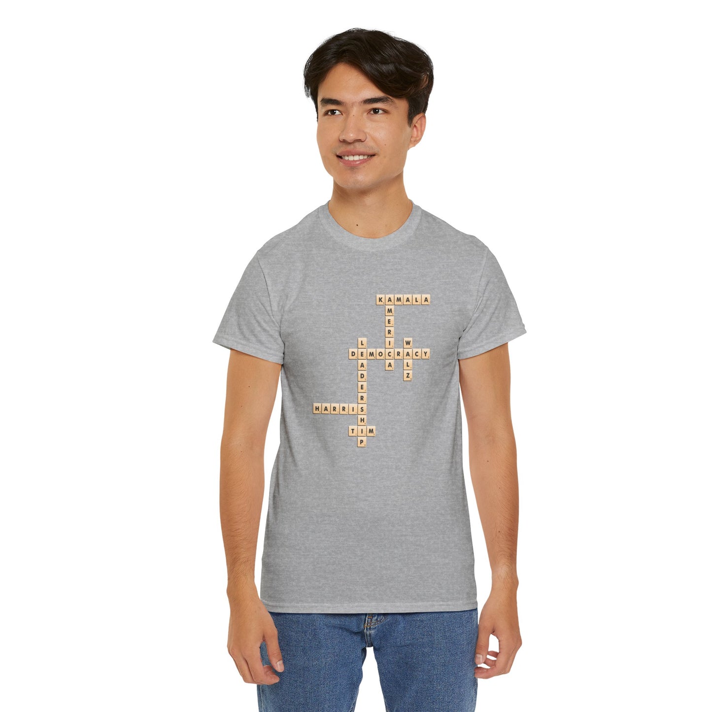 Harris Walz Scrabble | Unisex Heavy Cotton Tee