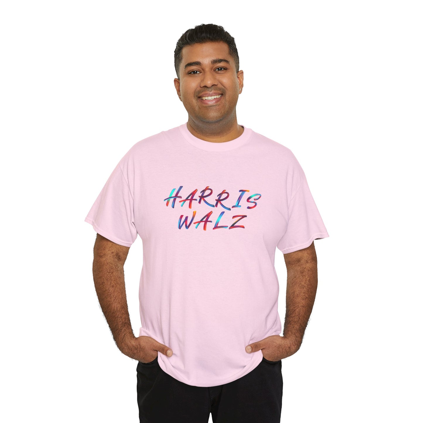 Harris Walz Brush Effect | Unisex Heavy Cotton Tee