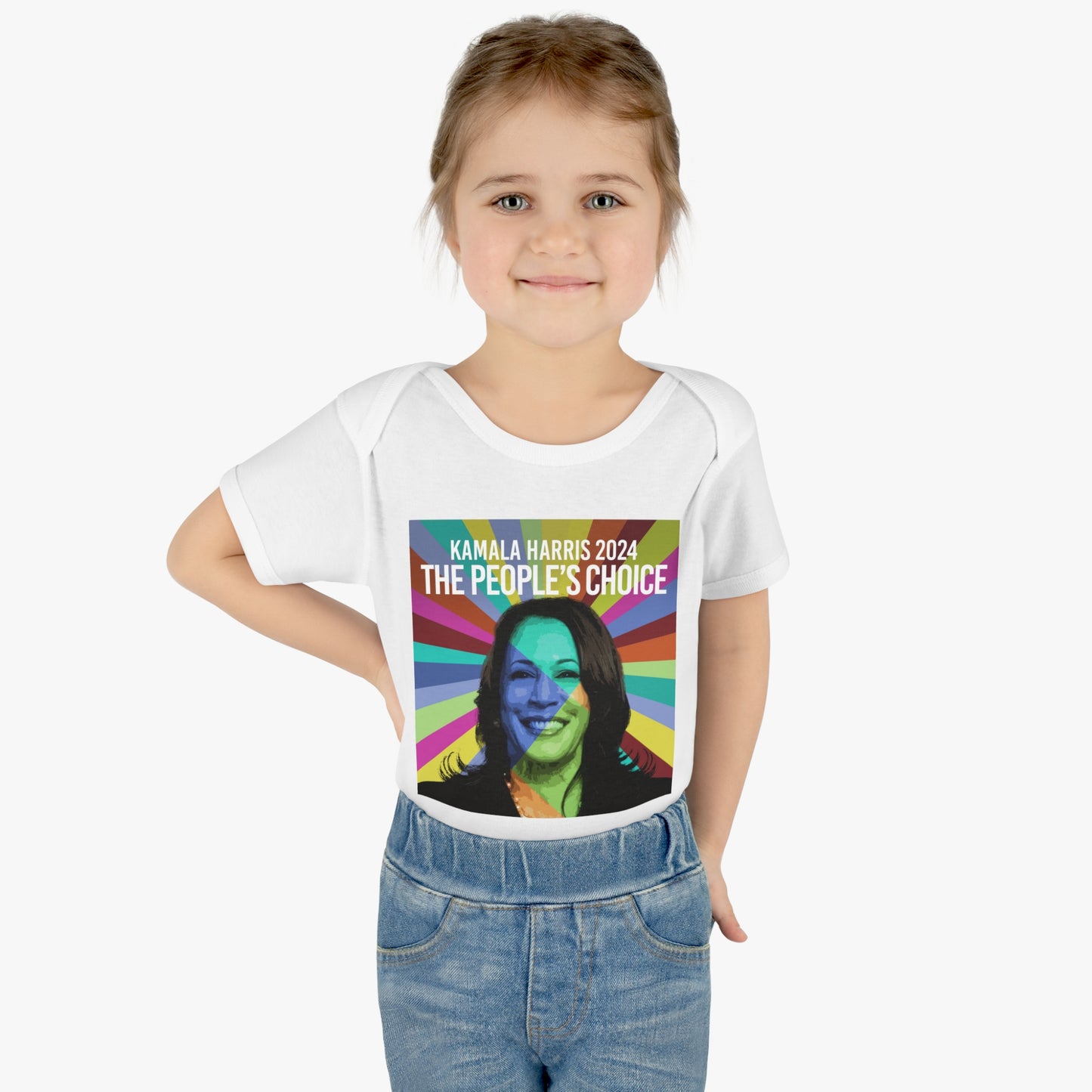 Rainbow Face Kamala The Peoples Choice | Infant Baby Rib Bodysuit