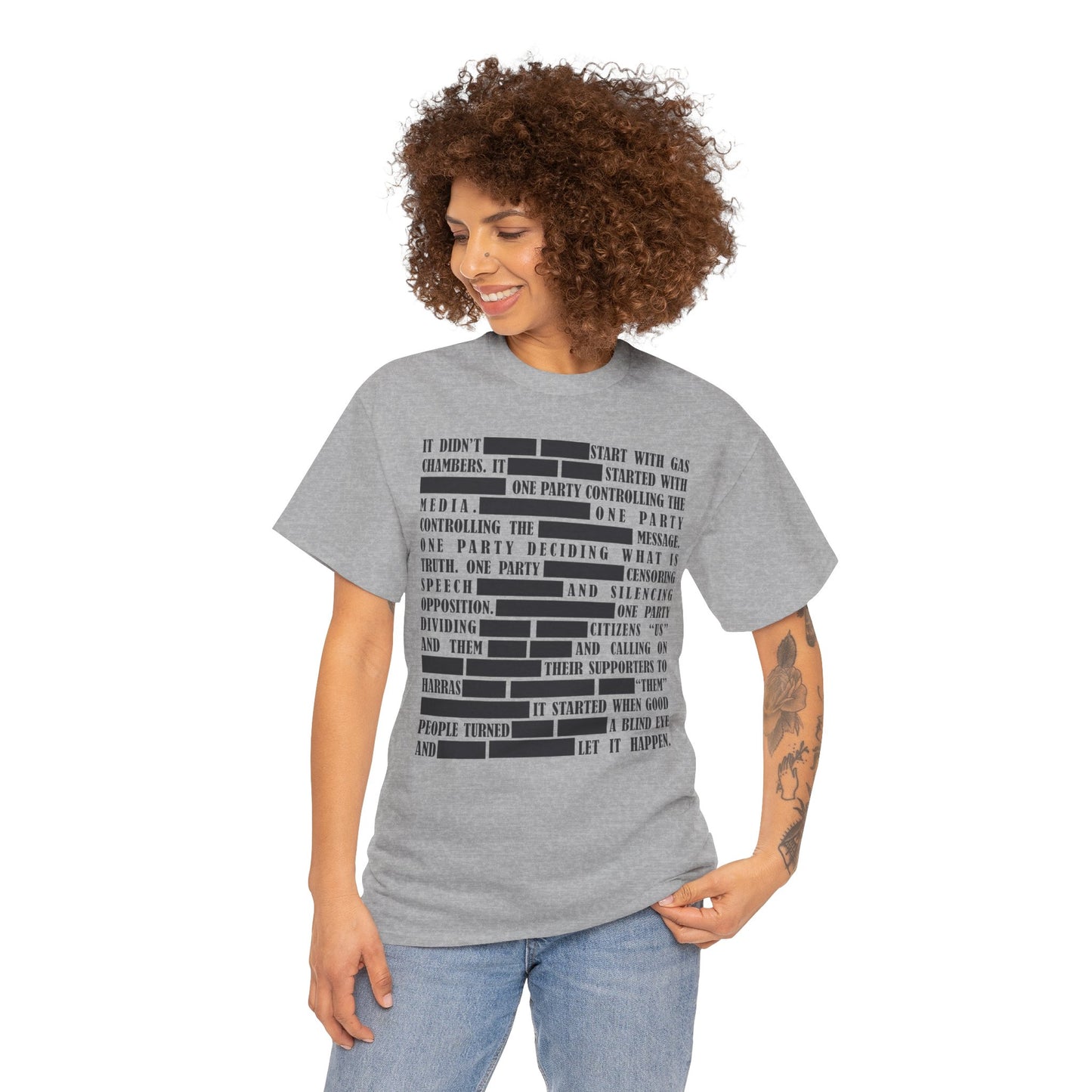 Censored Text | Unisex Heavy Cotton Tee