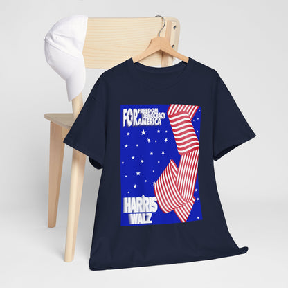 For Democracy Harris Walz | Unisex Heavy Cotton Tee