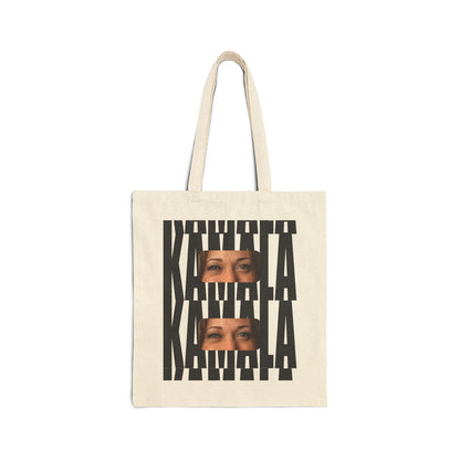 Kamala Eyes 8257 | Double Sided Cotton Canvas Tote Bag