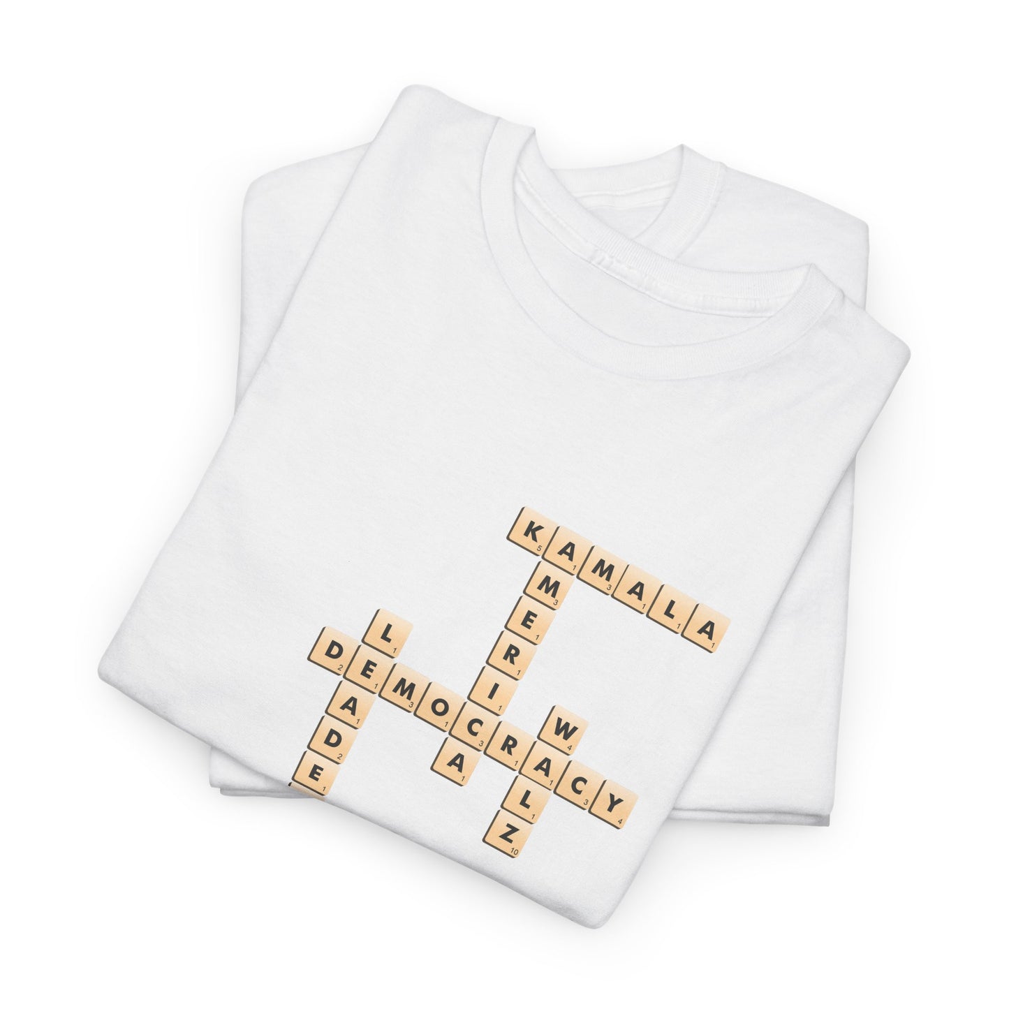 Harris Walz Scrabble | Unisex Heavy Cotton Tee