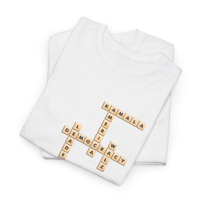 Harris Walz Scrabble | Unisex Heavy Cotton Tee