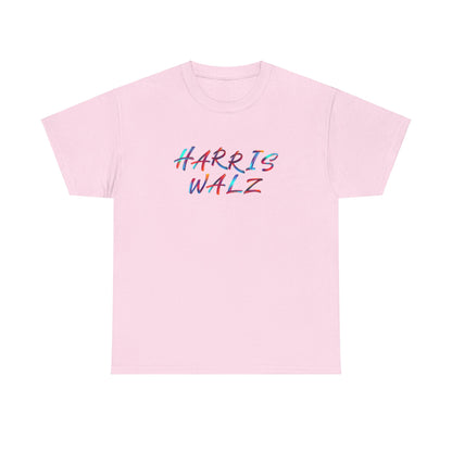 Harris Walz Brush Effect | Unisex Heavy Cotton Tee