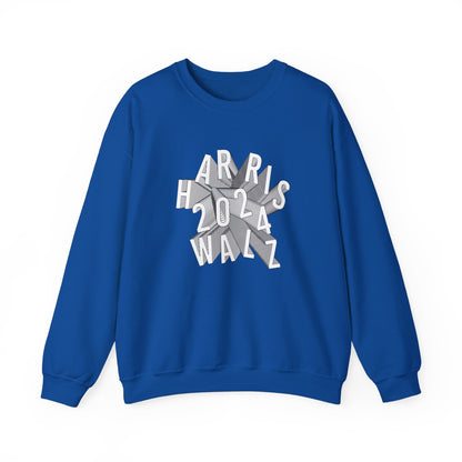 Kamala Harris & Tim Walz 2024 | Unisex Heavy Blend™ Crewneck Sweatshirt