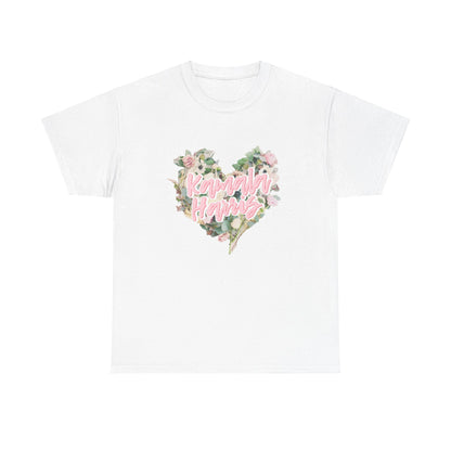 Kamala Harris Heart Flowers Arianators | Unisex Heavy Cotton Tee