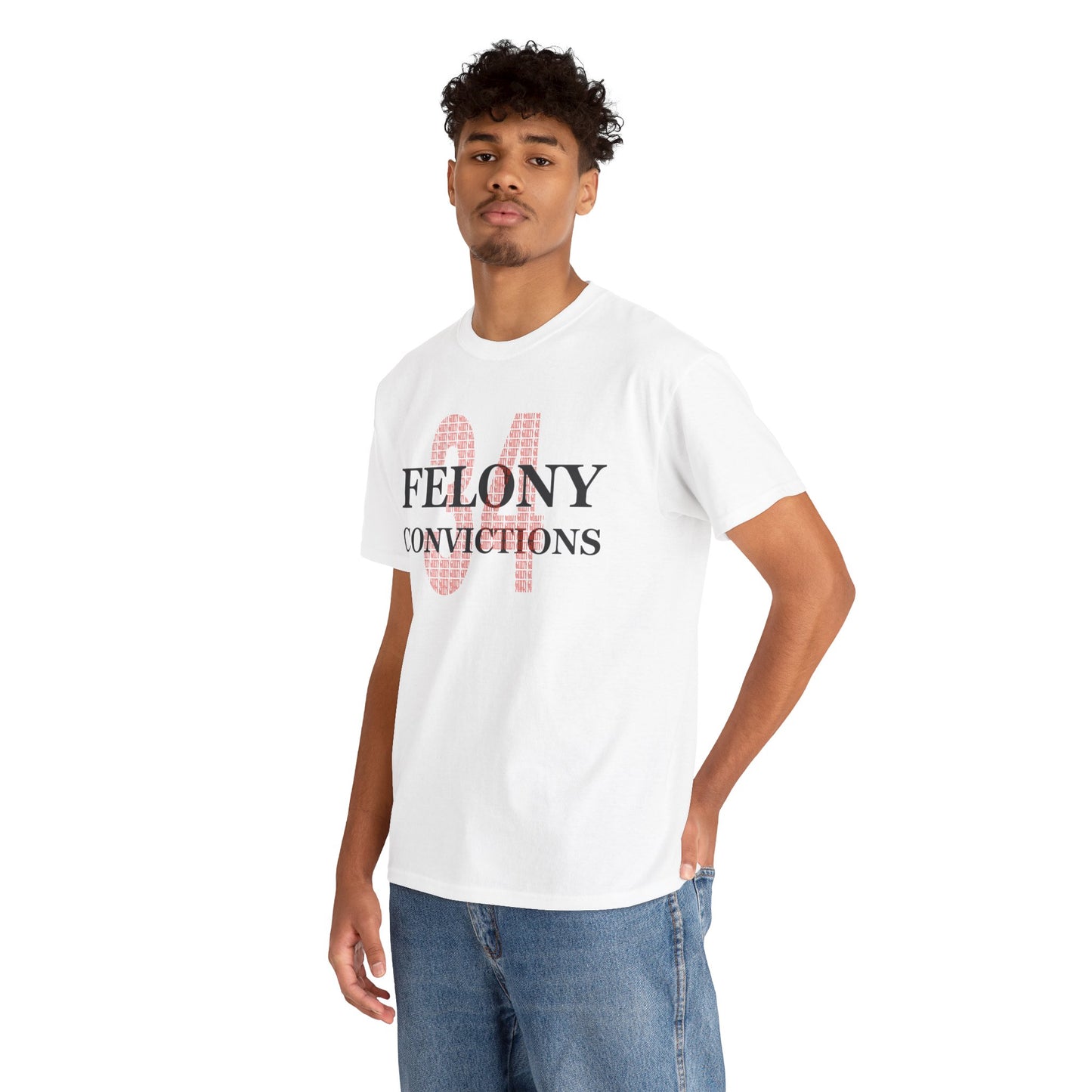 34 Felony Conviction | Anti Trump Unisex Heavy Cotton Tee