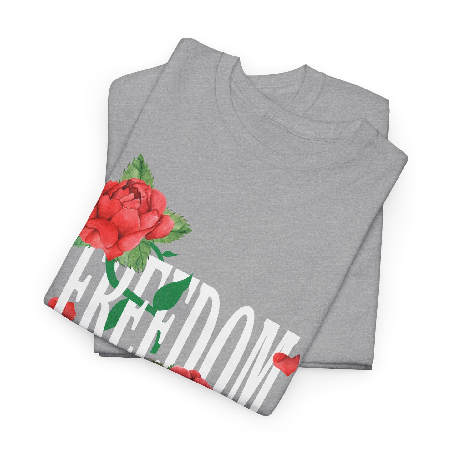 Freedom Red Rose | Unisex Heavy Cotton Tee